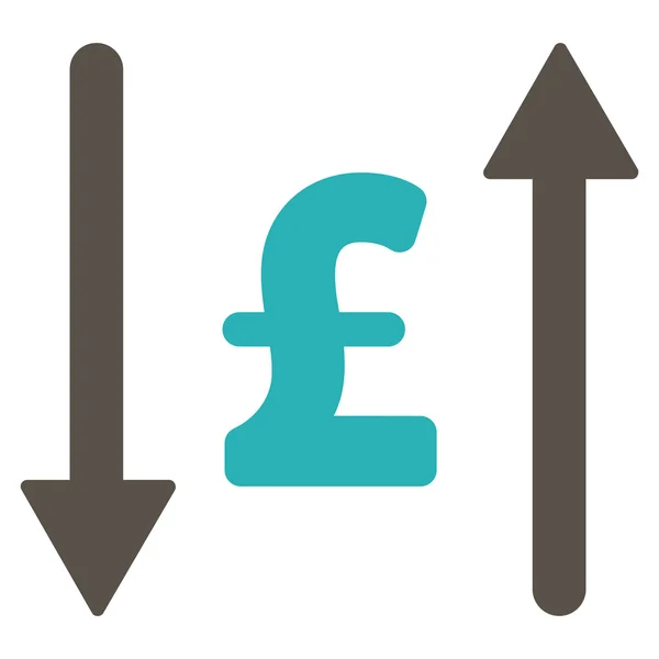 Símbolo de icono de vector plano Pound Swap — Archivo Imágenes Vectoriales