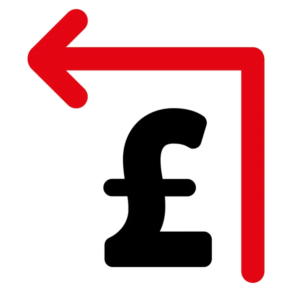Font Moneyback lapos Vector Icon szimbólum — Stock Vector