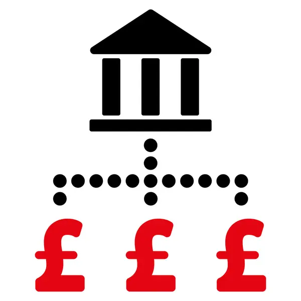 Libra Pagamentos bancários Símbolo de ícone de vetor plano — Vetor de Stock