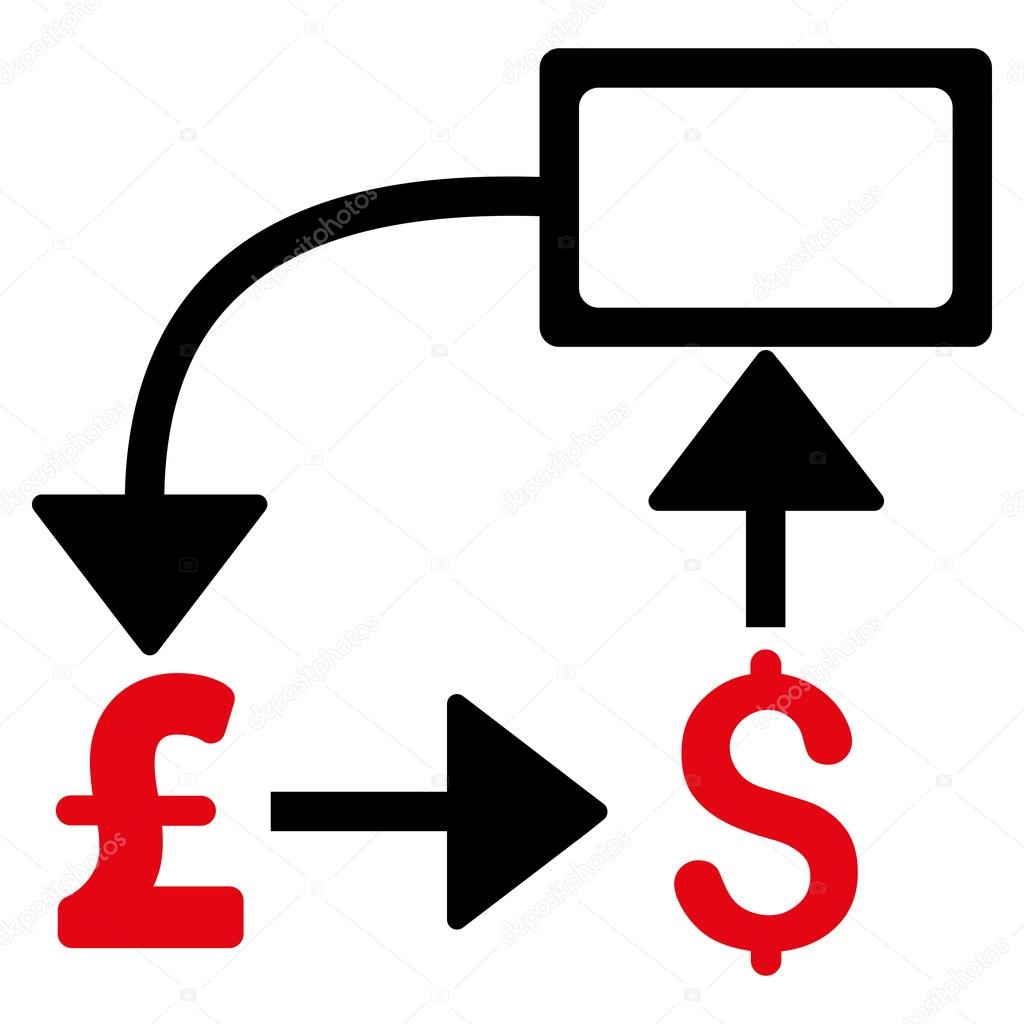 Simbolo Dellicona Di Sterlina Dollaro Diagramma Di Flusso