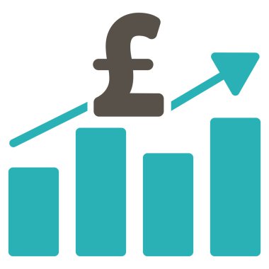 Lirası iş grafik düz vektör simgesi simgesi