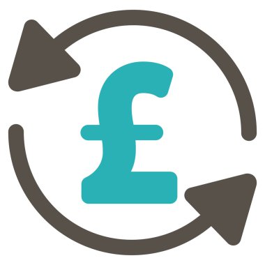 Lirası denge düz vektör simgesi simgesi Yenile