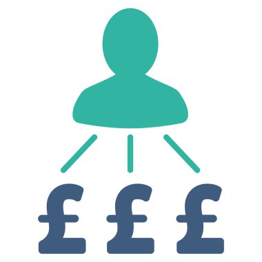 Kişi Lirası düz vektör simgesi simgesi giderleri