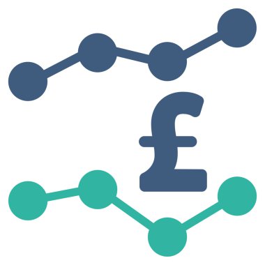 Lirası eğilimleri düz vektör simgesi simgesi
