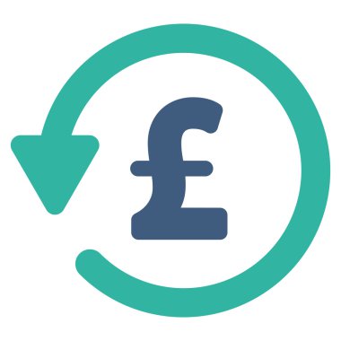 Lirası indirim düz vektör simgesi simgesi