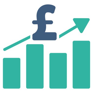 Lirası iş grafik düz vektör simgesi simgesi