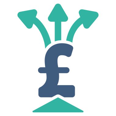 Lirası toplayıcı düz vektör simgesi simgesi