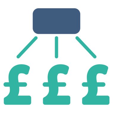 Lirası finansal düzeni düz vektör simgesi simgesi