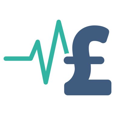 Lirası mali darbe düz vektör simgesi simgesi