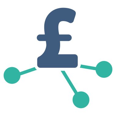 Düz vektör simgesi simgesi Lirası Bankası şubeleri