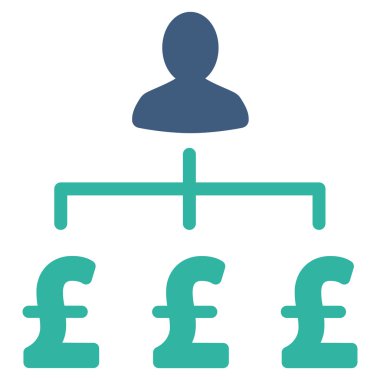 Lirası toplayıcı düz vektör simgesi simgesi