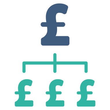 Lirası hiyerarşi düz vektör simgesi simgesi