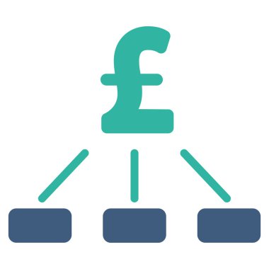 Lirası hiyerarşi düz vektör simgesi simgesi