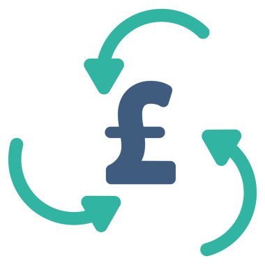 Lirası girdap düz vektör simgesi simgesi