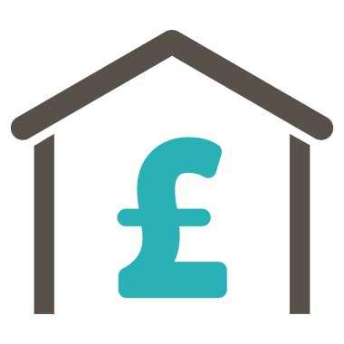 Lirası garaj düz vektör simgesi simgesi