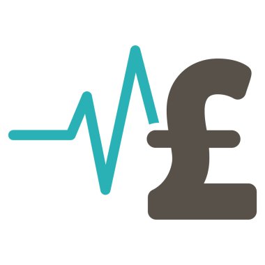 Lirası mali darbe düz vektör simgesi simgesi