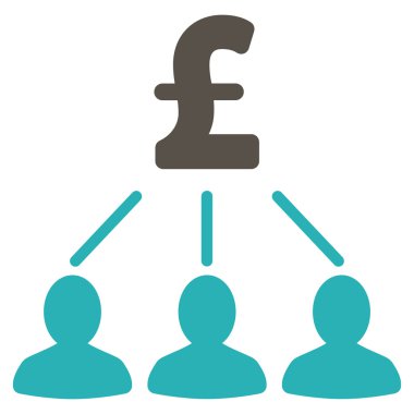 Vektör simgesi simgesi Lirası hissedarlar düz