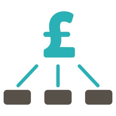 Lirası hiyerarşi düz vektör simgesi simgesi