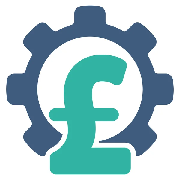 Pond financiële sector platte Vector pictogram symbool — Stockvector