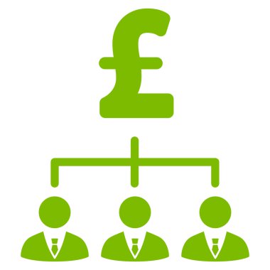 Lirası bankacı bağlantılar düz vektör simgesi simgesi