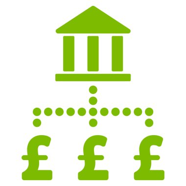 Lirası banka ödemeleri düz vektör simgesi simgesi