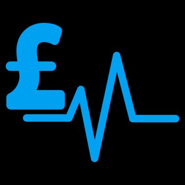 Lirası darbe düz vektör simgesi simgesi