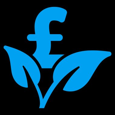 Eco Lirası iş başlangıç düz vektör simgesi simgesi