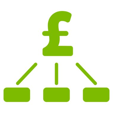 Lirası hiyerarşi düz vektör simgesi simgesi