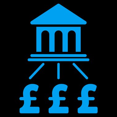 Lirası banka düzeni düz vektör simgesi simgesi