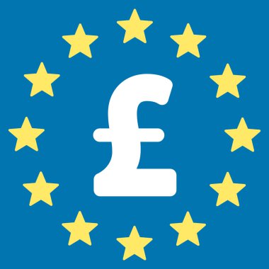 Lirası düz vektör simgesi simge yıldız