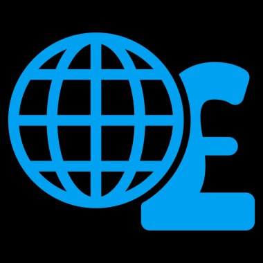 Küresel Lirası düz vektör simgesi simgesi finanse etmektedir.