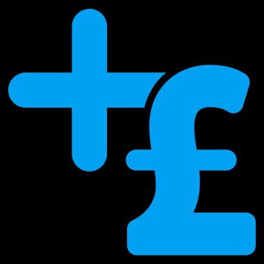 Tıp Lirası fiyat düz vektör simgesi simgesi