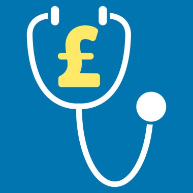 Lirası sağlık düz vektör simgesi simgesi