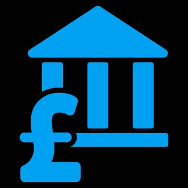 Kütüphane Pound ödeme düz vektör simgesi simgesi