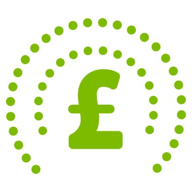 Lirası küre kalkan düz vektör simgesi simgesi