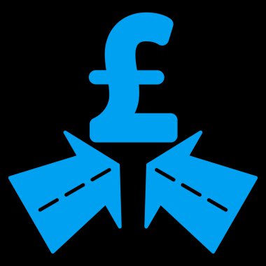 Lirası başarı yollar düz vektör simgesi simgesi