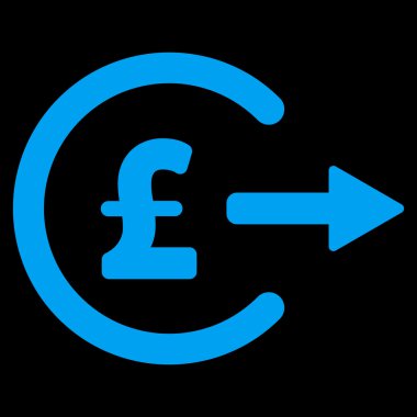 Lirası nakit çıkışı düz vektör simgesi simgesi