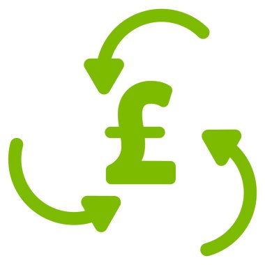 Lirası girdap düz vektör simgesi simgesi