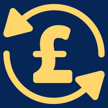 Lirası denge düz vektör simgesi simgesi Yenile