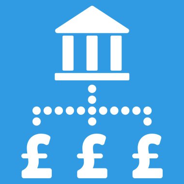 Lirası banka ödemeleri düz vektör simgesi simgesi