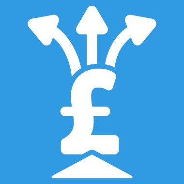 Lirası toplayıcı düz vektör simgesi simgesi