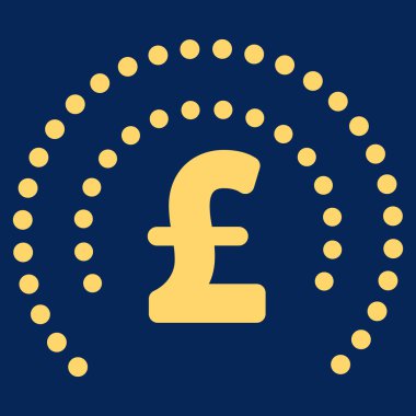 Lirası küre kalkan düz vektör simgesi simgesi