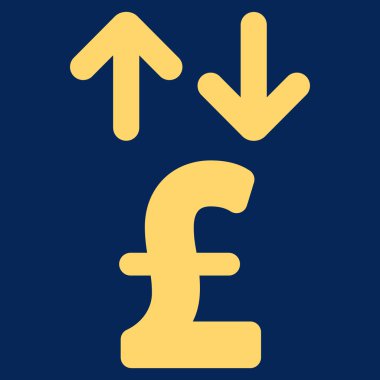 Lirası hareketleri düz vektör simgesi simgesi