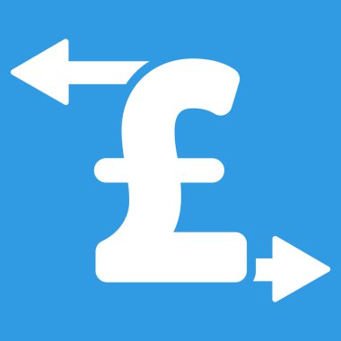 Pound ödeme düz vektör simgesi simgesi