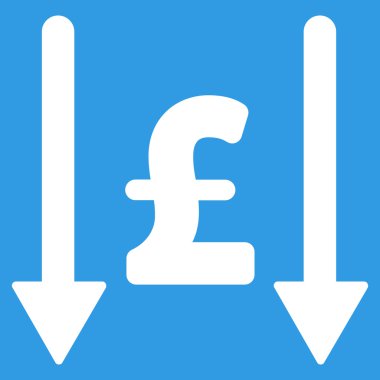 Lirası düz vektör simgesi simgesi almak