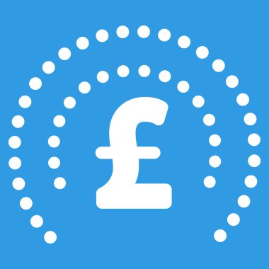 Lirası küre kalkan düz vektör simgesi simgesi