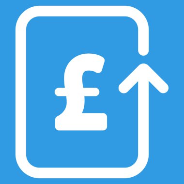 Ters Lirası işlem düz vektör simgesi simgesi