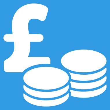 Düz vektör simgesi simgesi Lirası paraları