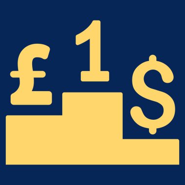 Doları Lirası rekabet düz vektör simgesi simgesi