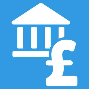 Lirası banka düz vektör simgesi simgesi